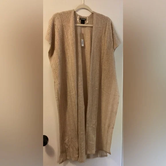 Steve Madden Textured Cream Cardigan - Picture 2 of 4